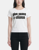 Tess Graphic Shirring Tee