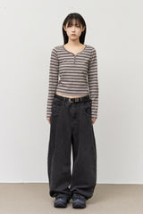 (W) Eden Striped Top