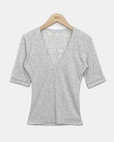 ビニールロールアップ'スリーブTシャツ