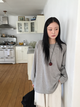 ラットオーバーフィットコットン長袖Tシャツ（3c）