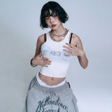 ENE See-through Sleeveless - WHITE