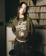W CLASSIC ROSE SWEATSHIRT OLIVE(CV2EFFM446A)