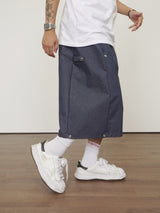 フォールドジーンズ8部丈バミューダパンツ2C