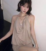[ md pick / goat beauty 🤎 ] ブランズホルタードレープベージュops