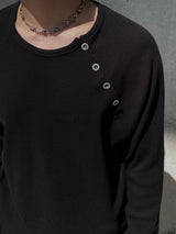 エスラー スナップ ワッフル ロングスリーブTシャツ 2C