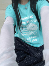 ピーチシースルーレオヤードTシャツ (11c)