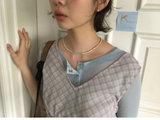 Luce Pearl Bead Necklace (2color)
