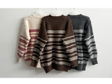 Core Soft Stripe Muffler Knit Set