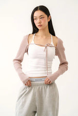 Lit bolero - mauve pink