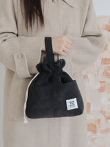 【MADE】Corduroy Pouch Bag - Black