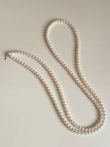[92.5silver] 3way long pearl necklace