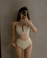 Mellow shirring bikini