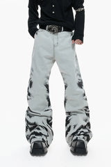 Washed Tie Dye Jeans