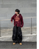 ルーブ コットン カーブド ワイド パンツ