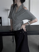 minimal bold silver bangle