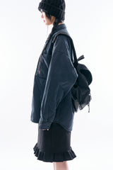 Eric fade washed padded shirt