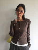 Chlory Flower Button Cardigan (4color)