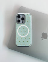 [MADE]プチミント シルバーエポキシ MagSafe iPhoneケース