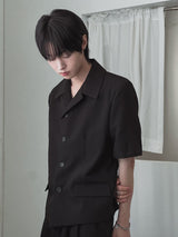 Chloe Stan 襟付きハーフクロップブレザー