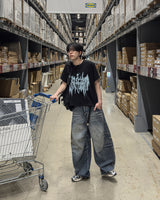 デレルジダードワイドデニムパンツ