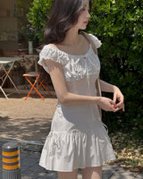Morphine lace banding blouse