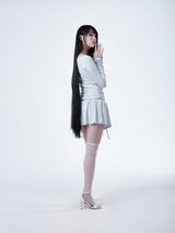 RAGLAN METAL LOGO DRESS [LIGHT GRAY]