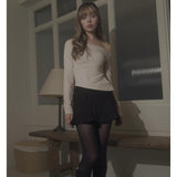 CAMELLIA SKIRT-BLACK