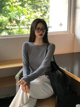 [BELLIDE MADE] フィンガーホールロゴラウンドTシャツ
