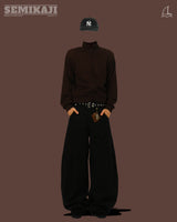DN Cotton Balloon Curved Pants