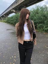 Allin Back Pocket Long Bootcut Slim Fit Cotton Pants