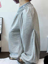 DOWN PINTUCK BALLOON LONG PANTS 🩶🖤2COLOR
