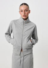 [B-BASIC] Mid-Sweat High-Neck Zip-Up