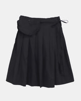 Jev Pleated Back-Banded Midi Skirt