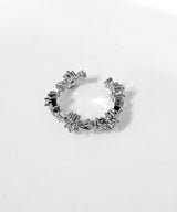 Silver flower Ring