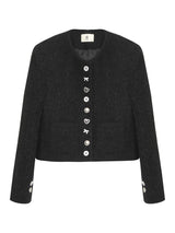 Unique Burton Round Quilting Tweed Jacket