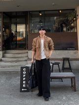 Equal-washed carpenter pants