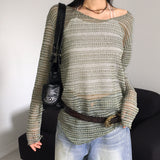 Pooro Hippie Stripe Bookle Summer Knitwear