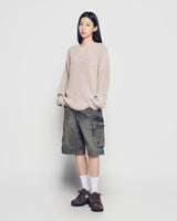 26SS デストロイドミネラル長袖ニット