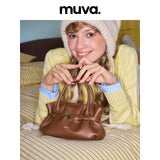 muva. シャーリング ミニ ハンドバッグ
