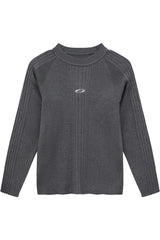 Slim Fit Ribbed Knit Sweater
