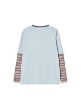 ニットレイヤードL/S（ライトブルー）