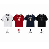 [SET] US Vintage Ringer Short-Sleeve T-Shirt + Valen Cut-Line Track Nylon Pants