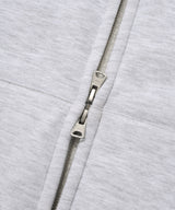 Small Authentic Sherpa Bonding Hooded Zip-Up Heather Gray