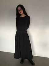 Wool Dot Balloon Skirt (2Colors)