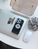 [MADE]シルバーシュシュ シルバーエポキシ iPhoneケース