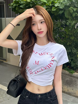 HEART LETTERING HALF T (2color)