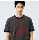 エッセンシャルスタンダード半袖リンガーTシャツ Cool Cats Club チャコール