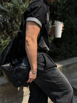 Ever snap muscle-fit denim shirt