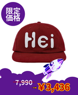 【limited price】Hei Big Logo Felt Cap Red 