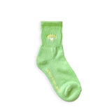 Love Round Logo Qurater Socks Lime